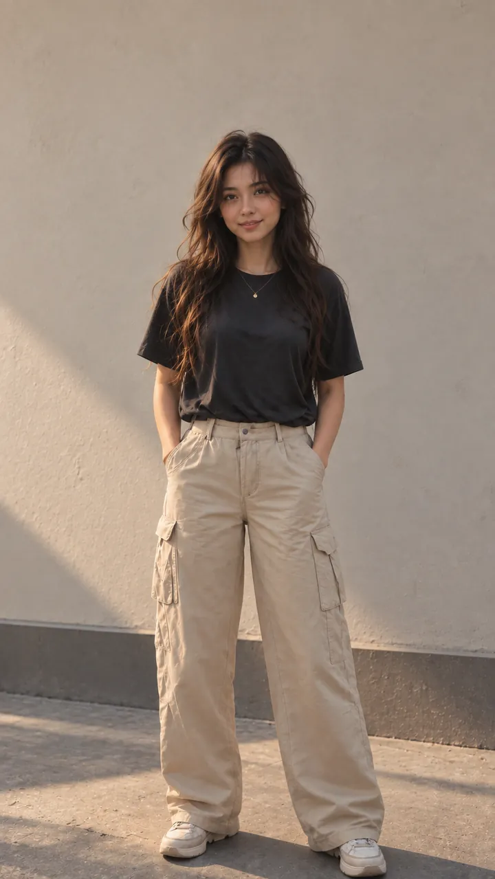 Photo before using Poize: a stiff, unsure pose